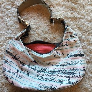 L.A.M.B. White and Black Satchel